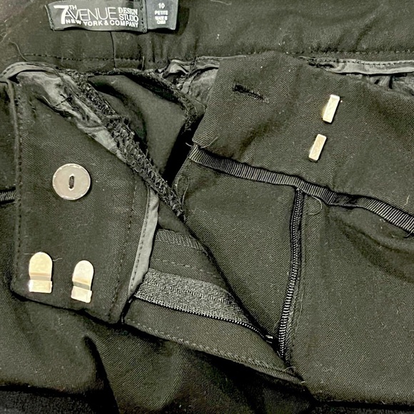 New York & Co 7th Ave Black Wide Leg Pants Size 10 Petite Women’s - Picture 5 of 5